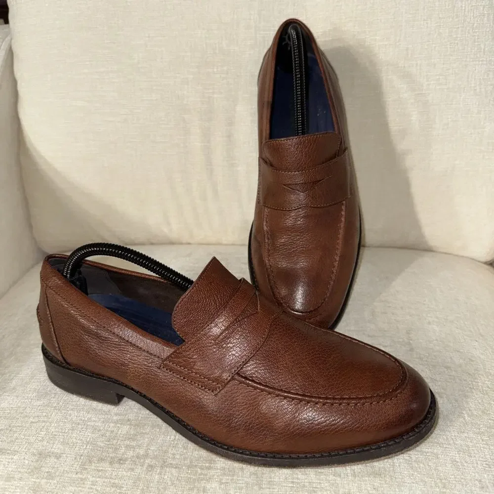Men's Cole Haan Feathercraft Grand Penny Leathr Loafer, C32147 Size 9.5 Brown